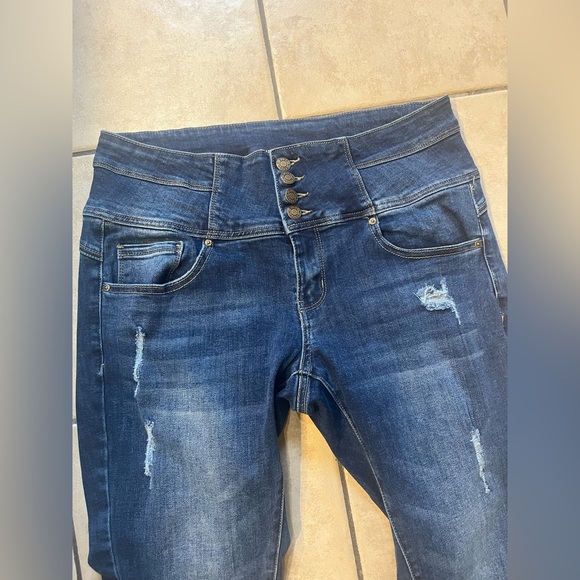 Blue savy ankle jeans size 14 - Picture 2 of 5